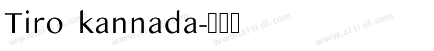 Tiro kannada字体转换